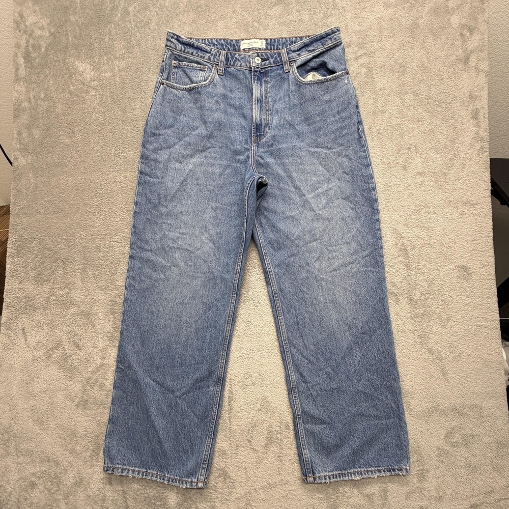 Abercrombie & Fitch Curve Love‎ The Loose High Rise Jeans Womens 12 Blue